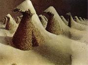 Grant Wood January oil painting